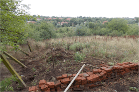 Avant : la future nouvelle terrasse vue du haut