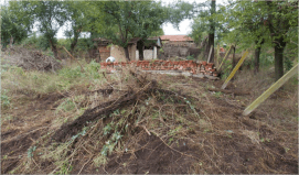Avant : première terrasse - vue du bas 